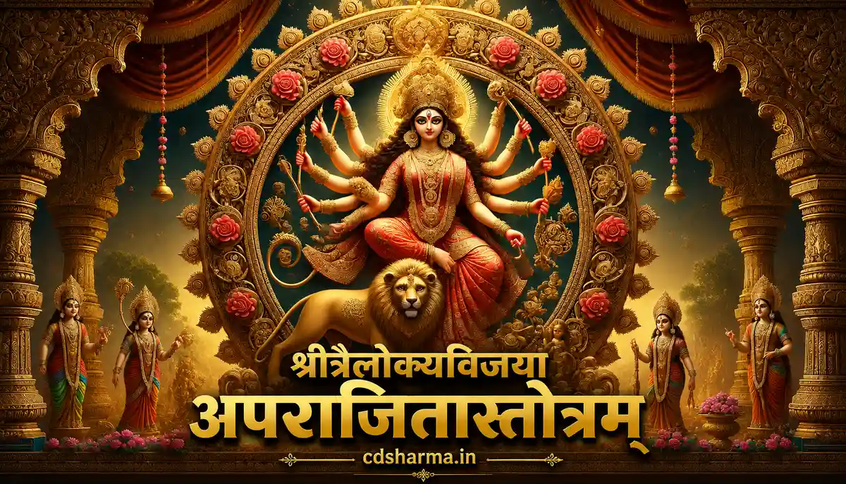 श्री त्रैलोक्यविजया अपराजिता स्तोत्रम्: सम्पूर्ण संस्कृत पाठ, विनियोग, ध्यान एवं फलश्रुति | cdsharma.in