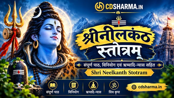 श्री नीलकंठ स्तोत्रम्: संपूर्ण पाठ, विनियोग एवं ऋष्यादि-न्यास सहित | Shri Neelkanth Stotram | cdsharma.in