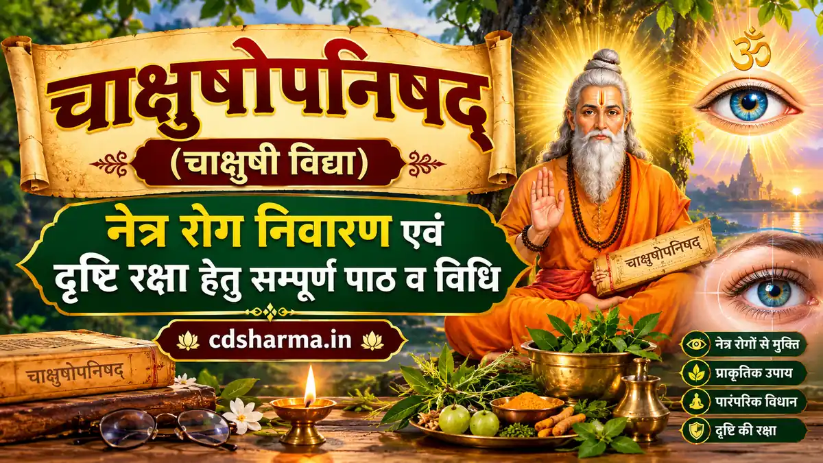 चाक्षुषोपनिषद् (चाक्षुषी विद्या): नेत्र रोग निवारण एवं दृष्टि रक्षा हेतु सम्पूर्ण पाठ व विधि | cdsharma.in