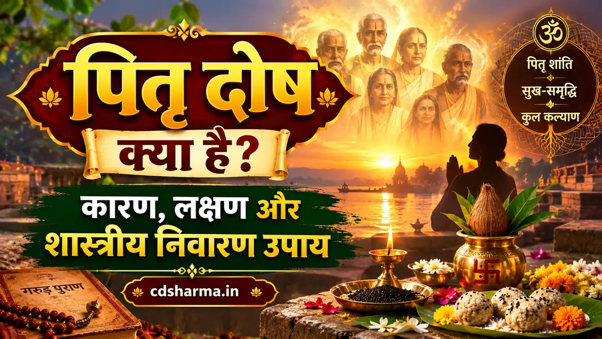 पितृ दोष क्या है? कुंडली में ज्योतिषीय योग, लक्षण, कारण और शास्त्रीय निवारण | cdsharma.in