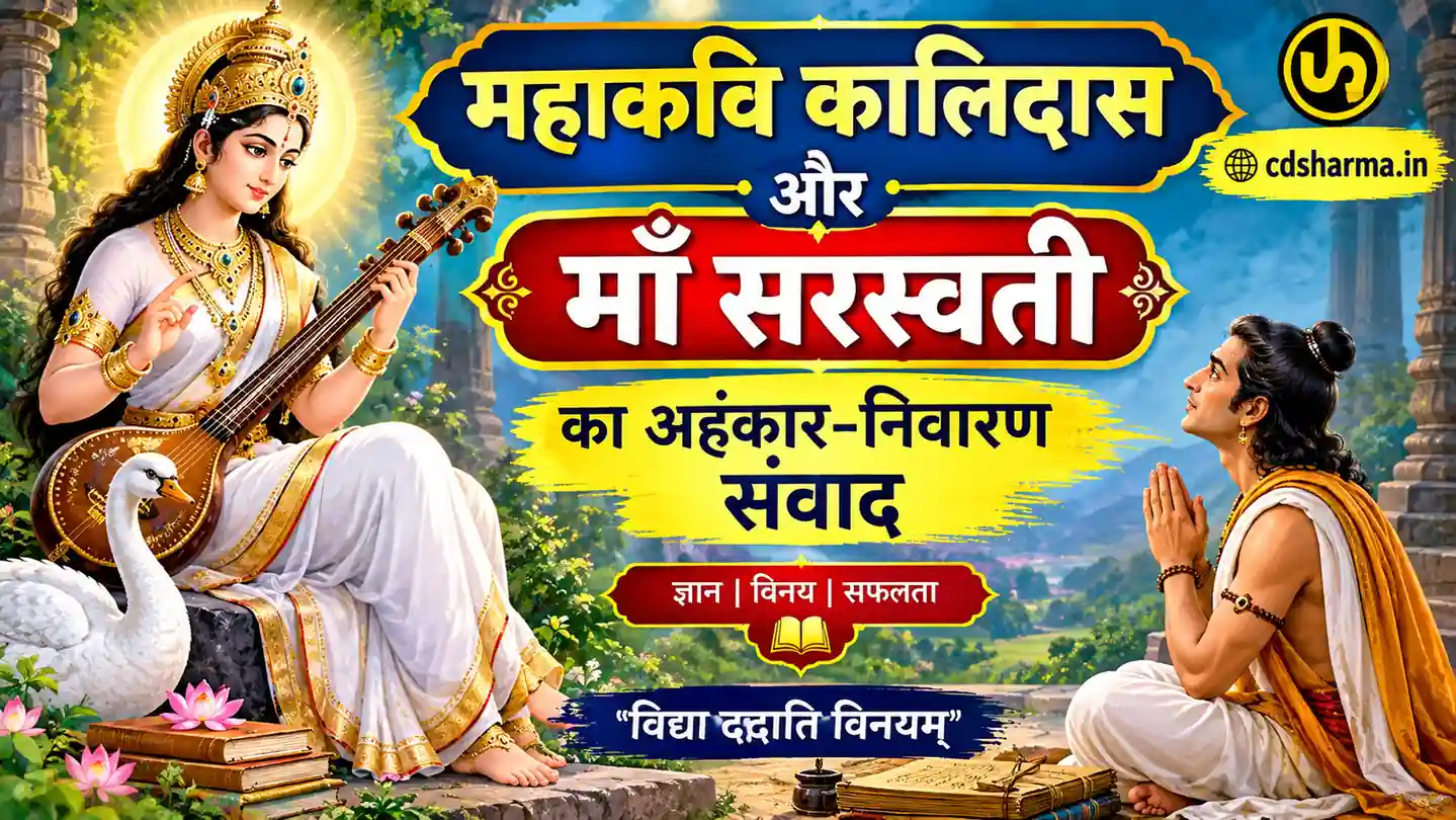 महाकवि कालिदास और माँ सरस्वती का अहंकार-निवारण संवाद | cdsharma.in